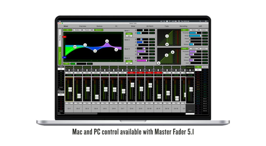 live sound mixer software 16 channel